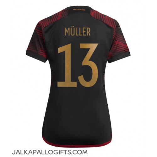 Saksa Thomas Muller #13 Vieraspaita Naiset MM-kisat 2022 Lyhythihainen